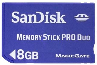 SanDisk Memory Stick Pro Duo 8Gb -  1