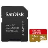 SanDisk 16 GB microSDHC UHS-I Extreme + SD adapter (SDSDQXL-016G-G46A) -  1