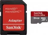 SanDisk 64 GB microSDHC Mobile Ultra + SD adapter (SDSDQU-064G-U46A) -  1
